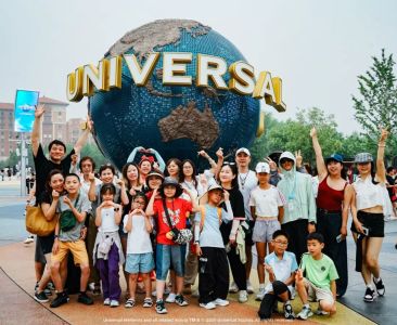 途牛旅游网“主播带队·乐游北京环球度假区”环球酷爽夏日亲子体验团顺利出发